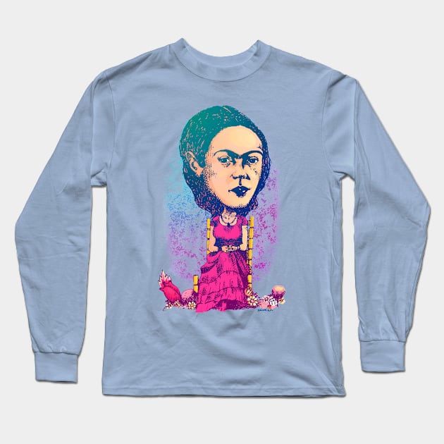Frida Long Sleeve T-Shirt by DonovanAlex